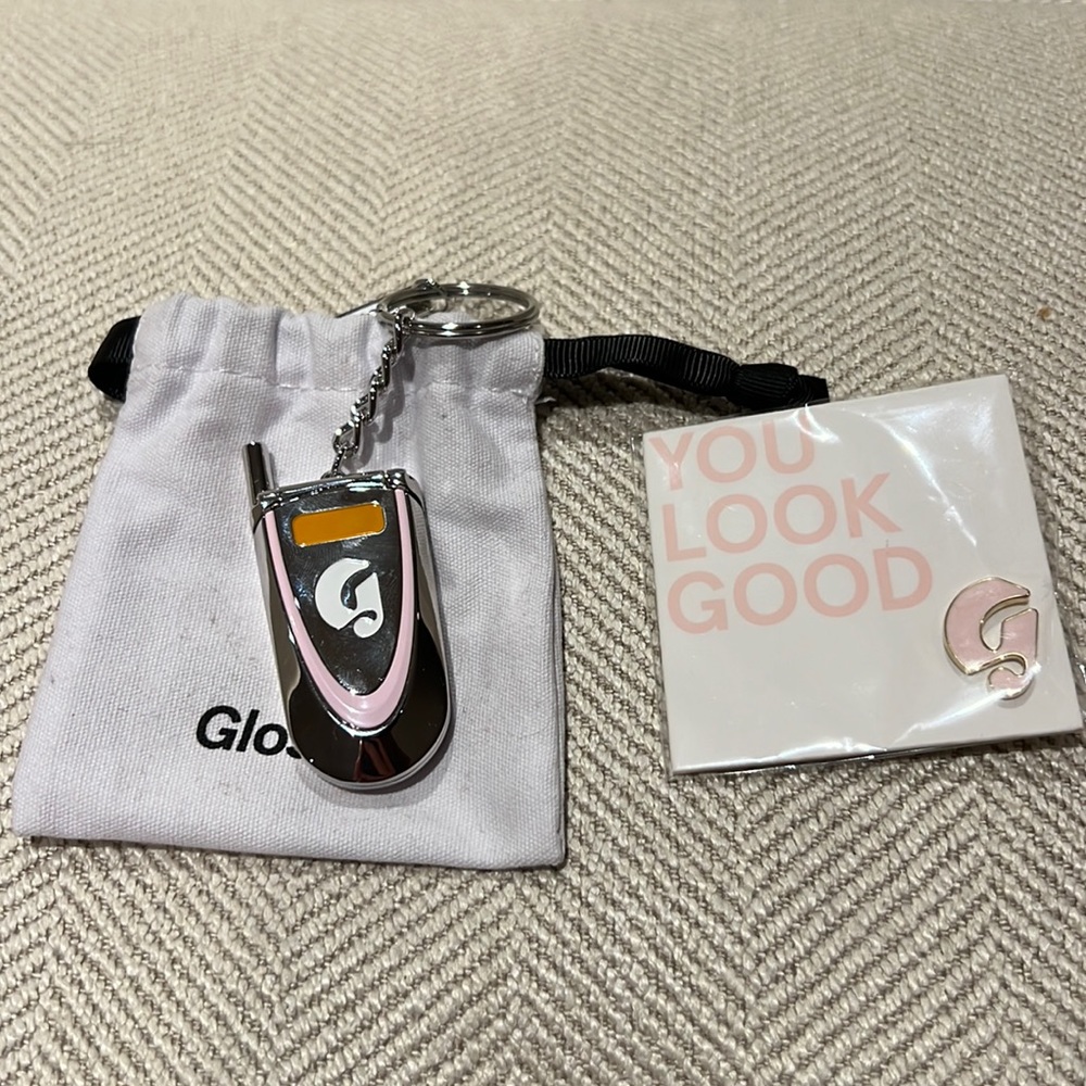 Glossier LA keychain